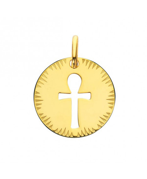 Médaille Croix de Vie ajourée or jaune - Augis