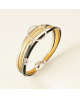 Bracelet cuir femme anneau fantaisie - Flowers For Zoé