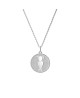 Médaille perlée 1 enfant argent - Lafami