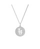 Médaille perlée 2 enfants argent - Lafami