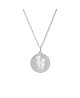 Médaille perlée 2 enfants argent - Lafami