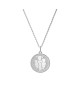 Médaille perlée 4 enfants argent - Lafami