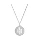 Médaille perlée 4 enfants argent - Lafami