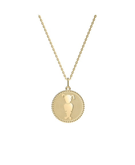 Médaille perlée 1 enfant or 18K - Lafami