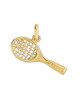 Pendentif raquette de tennis or jaune