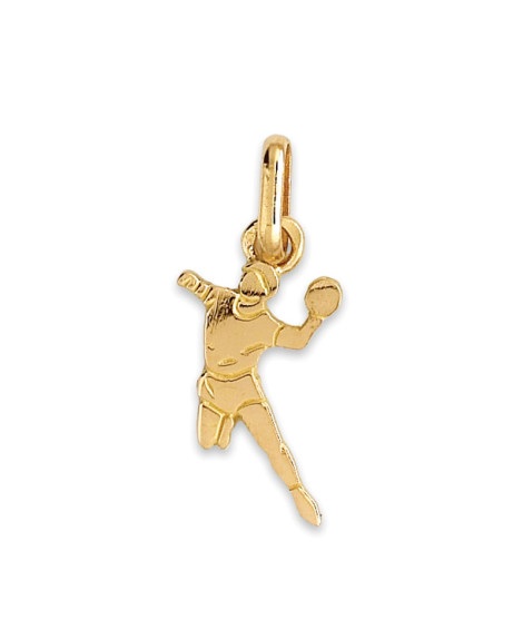 Pendentif handball or jaune