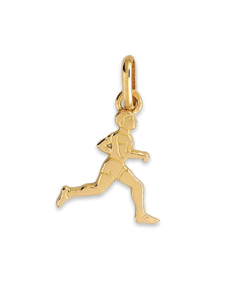 Pendentif coureur or jaune