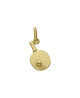 Pendentif raquette tennis de table or jaune