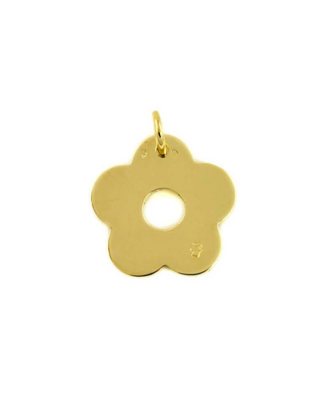Loupidou : pendentif fleur (or jaune)