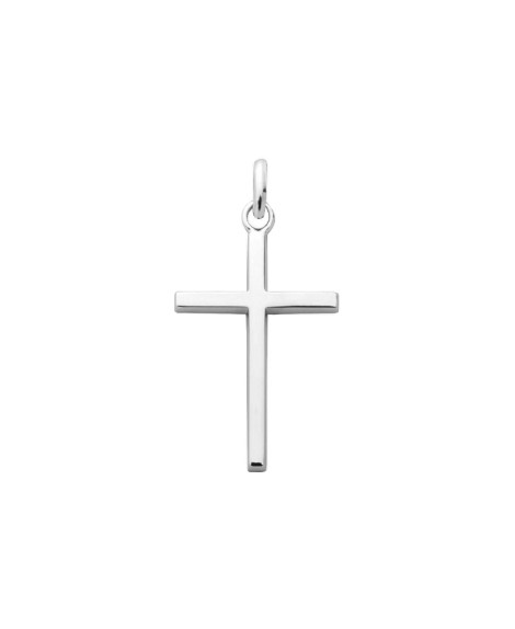 Pendentif croix or blanc 18 carats - AUGIS