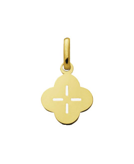 Croix romane ajourée en or jaune - Augis