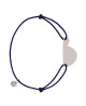 Bracelet cordon argent futur papa - B.doo