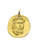 Médaille Christ en relief or jaune 18K - Lucas Lucor