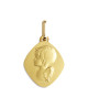 Médaille ange losange or jaune 18K