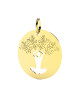 Médaille arbre de vie Yoga or jaune 18K – Lucas Lucor