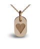 Mikado : pendentif Corazon or rose