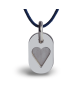 Mikado : pendentif Corazon or blanc