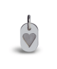 Mikado : pendentif Corazon or blanc