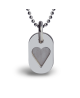 Mikado : pendentif Corazon argent