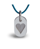 Mikado : pendentif Corazon argent