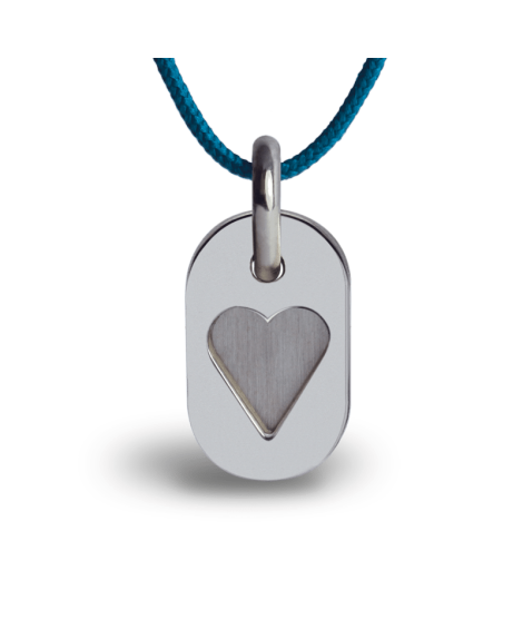 Mikado : pendentif Corazon argent