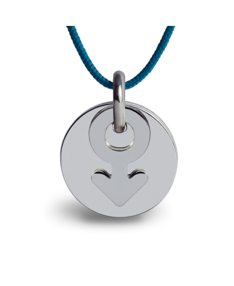 Mikado : pendentif I am a boy argent