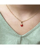 Pendentif enfant fraise or jaune 18K