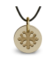 Médaille croix occitane or jaune - Mikado