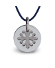 Médaille croix occitane or blanc - Mikado