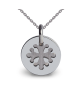 Médaille croix occitane or blanc - Mikado