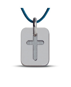 Mikado : pendentif croix Hallelujah (argent)