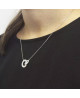 Collier Femme Personnalisé Anneaux Entrelacés Argent Petits Trésors