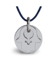 Mikado : pendentif Main de Fatma Fille or blanc