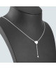 Loupidou : collier cascade oxyde argent