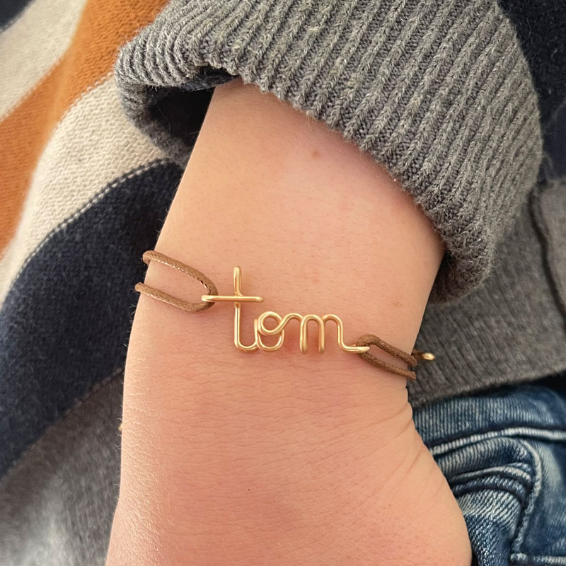 bracelet prénom enfant personnalisé